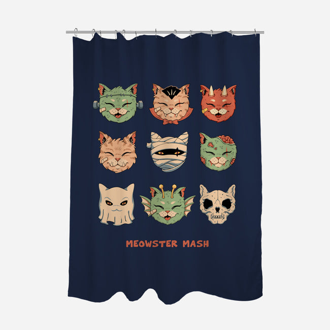 Meowster Mash-None-Polyester-Shower Curtain-vp021