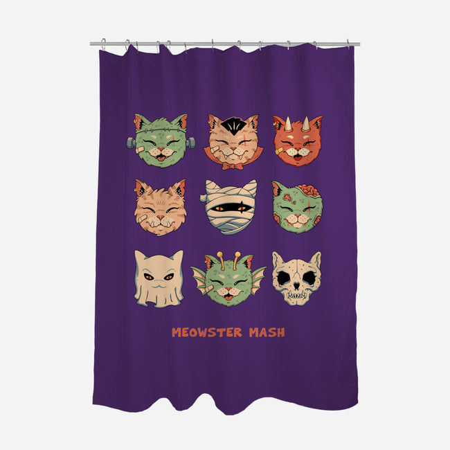 Meowster Mash-None-Polyester-Shower Curtain-vp021