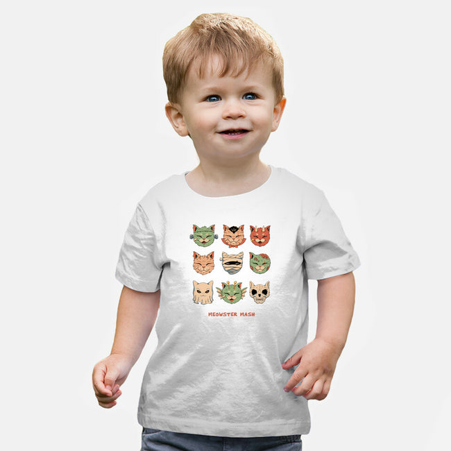 Meowster Mash-Baby-Basic-Tee-vp021