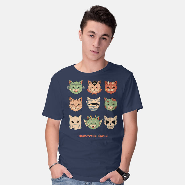 Meowster Mash-Mens-Basic-Tee-vp021