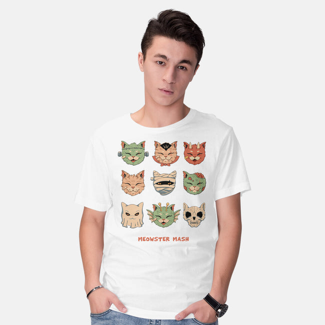 Meowster Mash-Mens-Basic-Tee-vp021