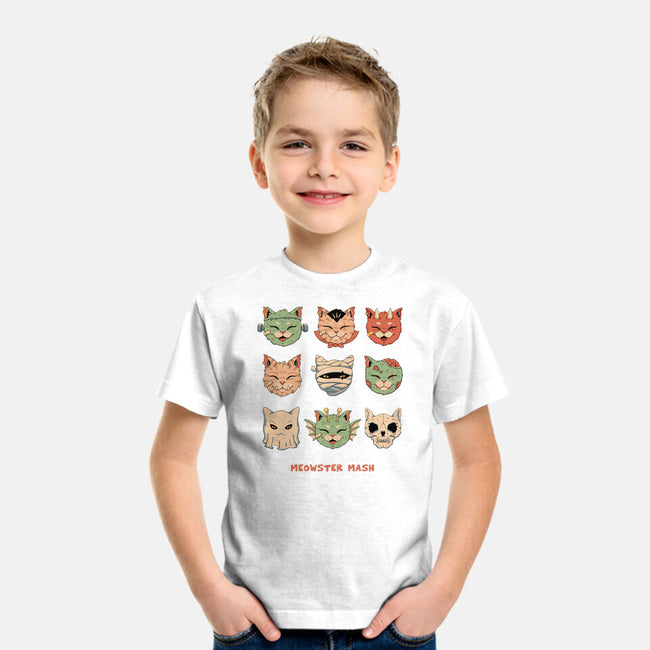 Meowster Mash-Youth-Basic-Tee-vp021