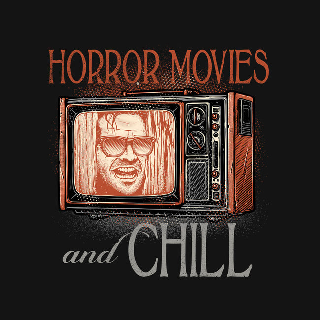 Horror Movies And Chill-None-Glossy-Sticker-glitchygorilla