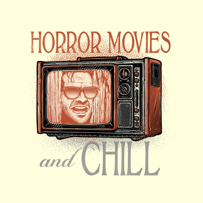 Horror Movies And Chill-None-Removable Cover w Insert-Throw Pillow-glitchygorilla
