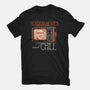 Horror Movies And Chill-Womens-Basic-Tee-glitchygorilla