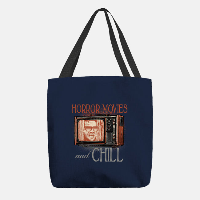 Horror Movies And Chill-None-Basic Tote-Bag-glitchygorilla