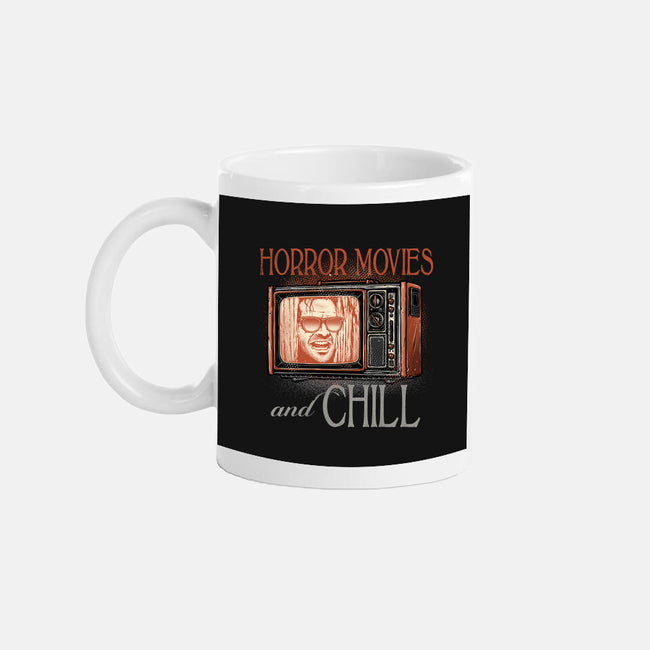 Horror Movies And Chill-None-Mug-Drinkware-glitchygorilla