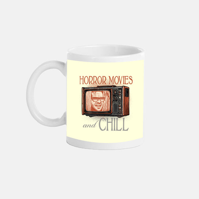 Horror Movies And Chill-None-Mug-Drinkware-glitchygorilla