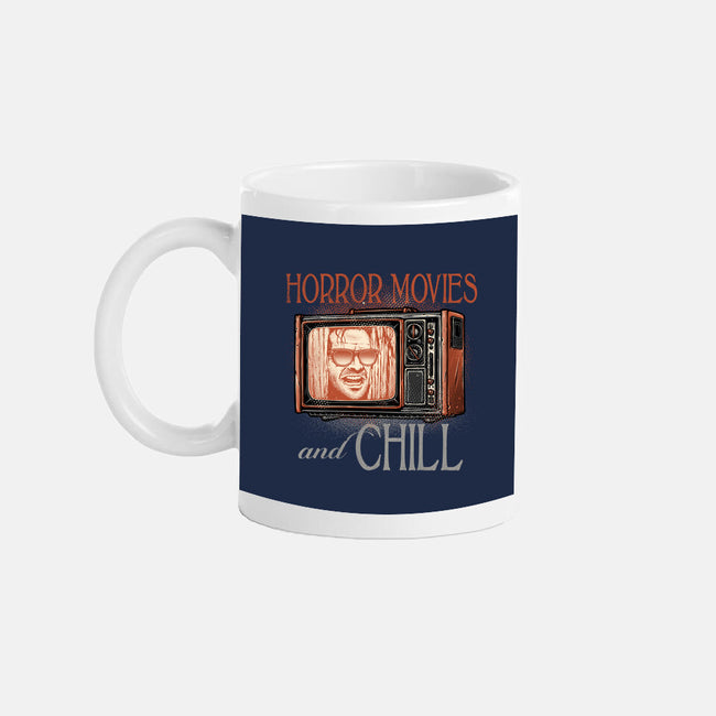 Horror Movies And Chill-None-Mug-Drinkware-glitchygorilla