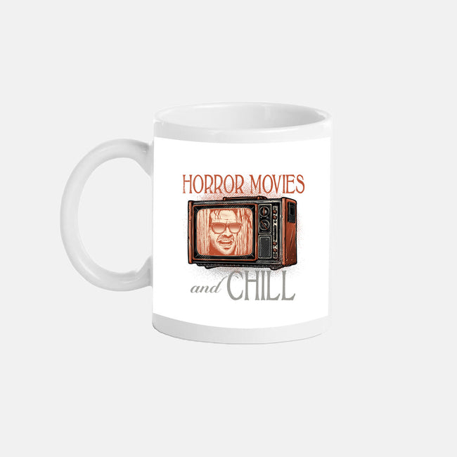 Horror Movies And Chill-None-Mug-Drinkware-glitchygorilla