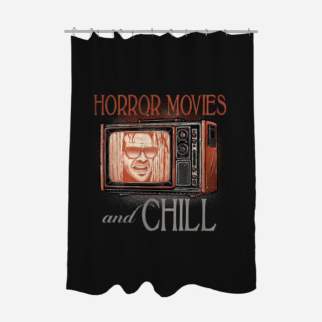 Horror Movies And Chill-None-Polyester-Shower Curtain-glitchygorilla