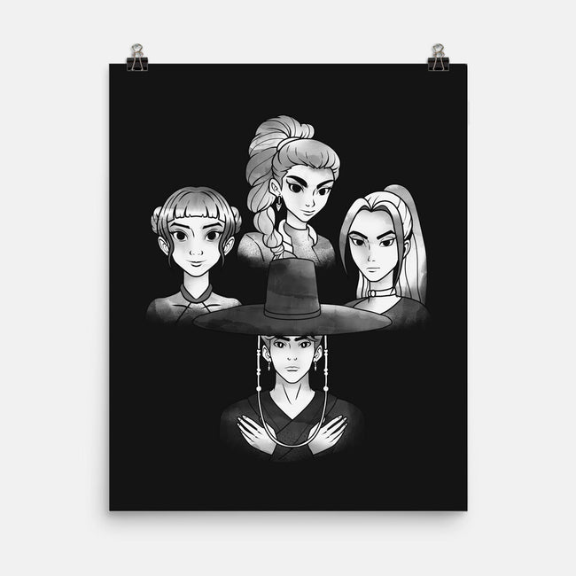 Demon And The Hunters-None-Matte-Poster-dandingeroz