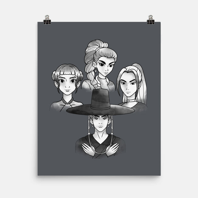 Demon And The Hunters-None-Matte-Poster-dandingeroz