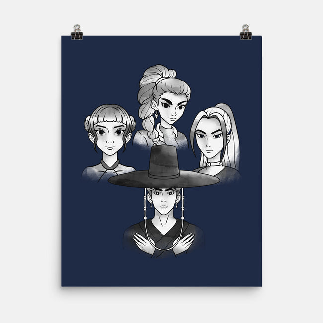 Demon And The Hunters-None-Matte-Poster-dandingeroz