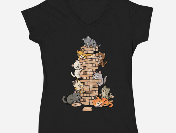 Cat Jenga Tower