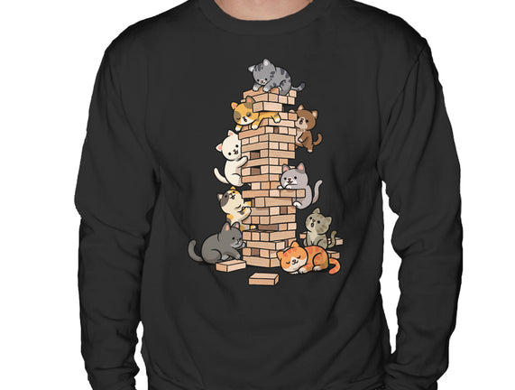 Cat Jenga Tower