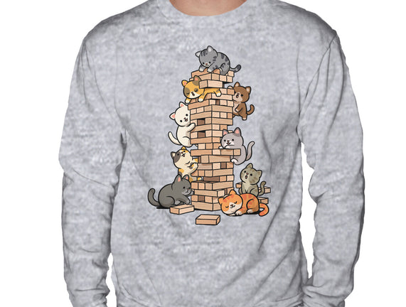 Cat Jenga Tower
