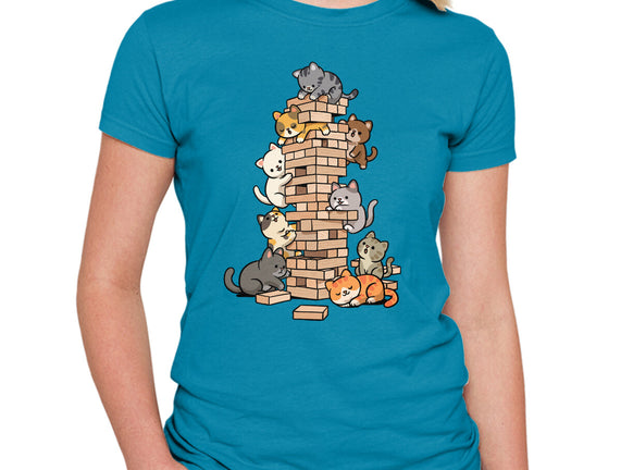 Cat Jenga Tower