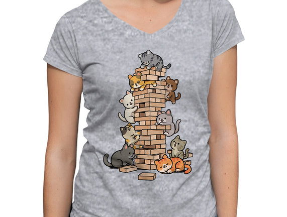 Cat Jenga Tower