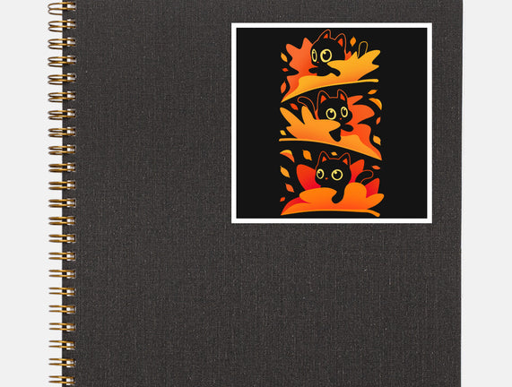 Flying Autumn Kittens