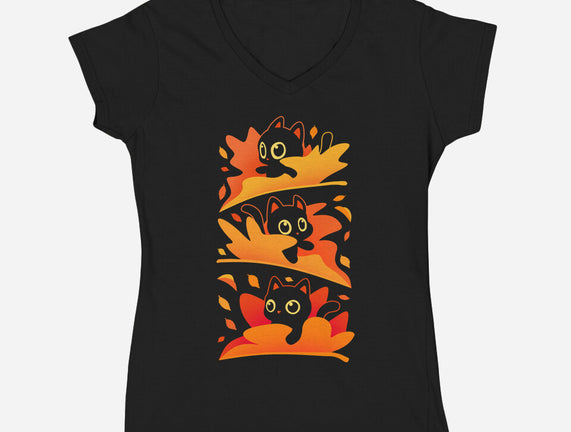Flying Autumn Kittens