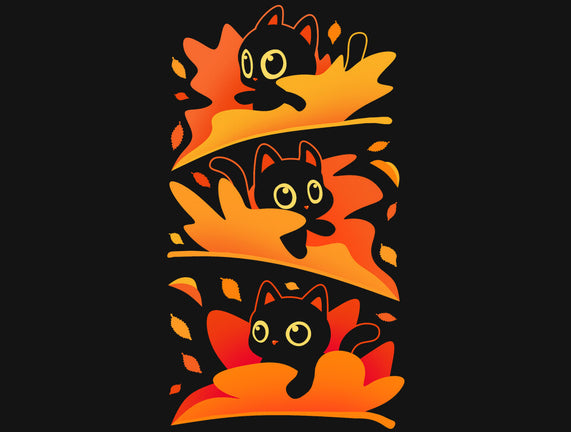 Flying Autumn Kittens