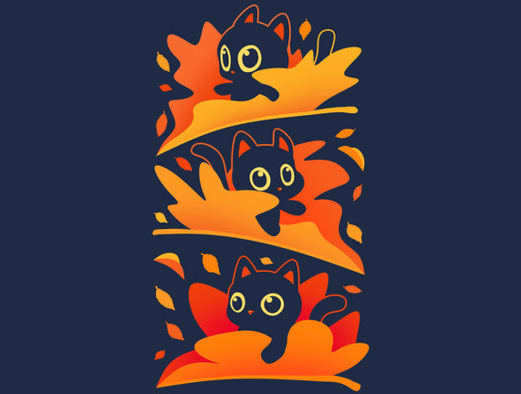 Flying Autumn Kittens