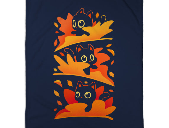Flying Autumn Kittens