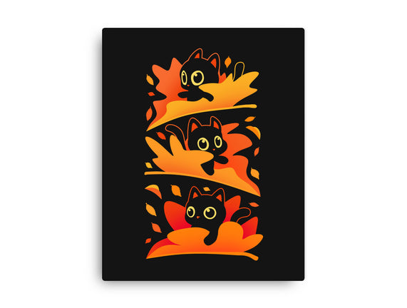 Flying Autumn Kittens