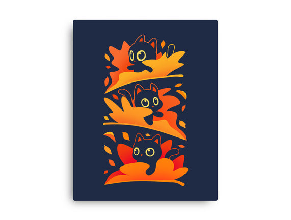 Flying Autumn Kittens