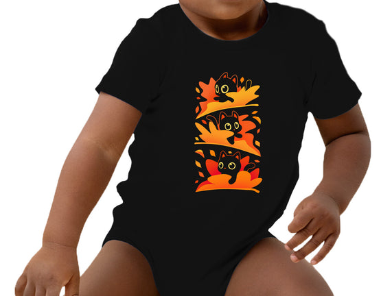 Flying Autumn Kittens