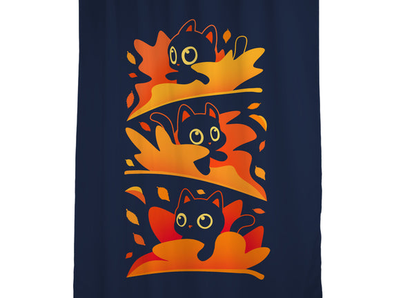 Flying Autumn Kittens