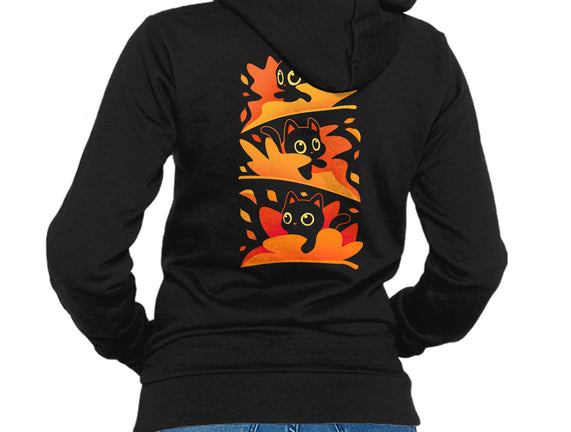 Flying Autumn Kittens