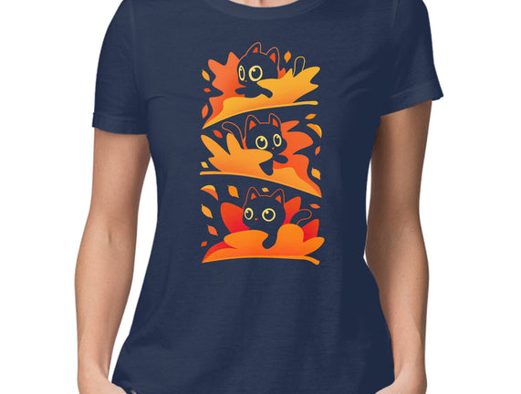 Flying Autumn Kittens