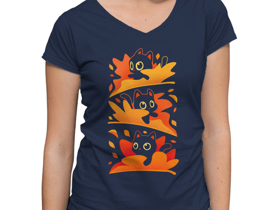 Flying Autumn Kittens
