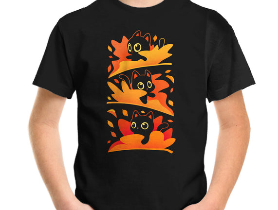 Flying Autumn Kittens