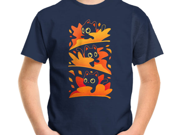 Flying Autumn Kittens