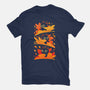 Flying Autumn Kittens-Unisex-Basic-Tee-erion_designs