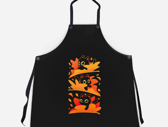 Flying Autumn Kittens