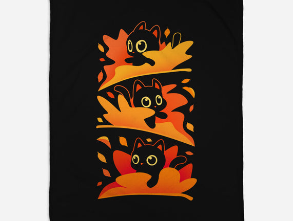 Flying Autumn Kittens