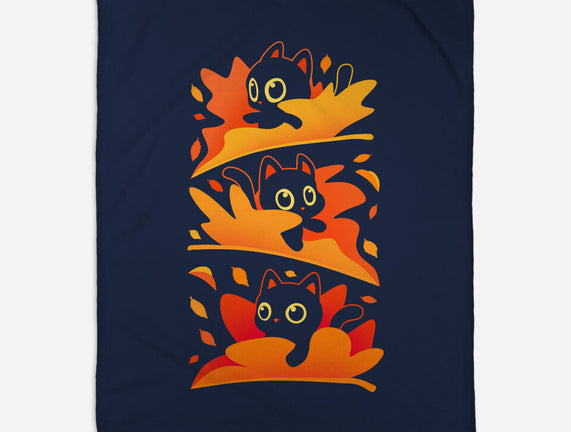 Flying Autumn Kittens