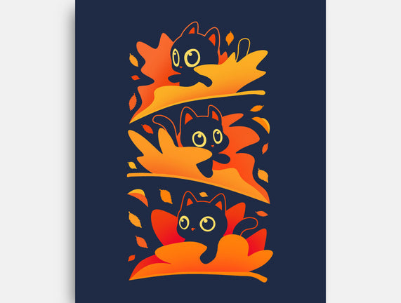 Flying Autumn Kittens