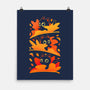 Flying Autumn Kittens-None-Matte-Poster-erion_designs