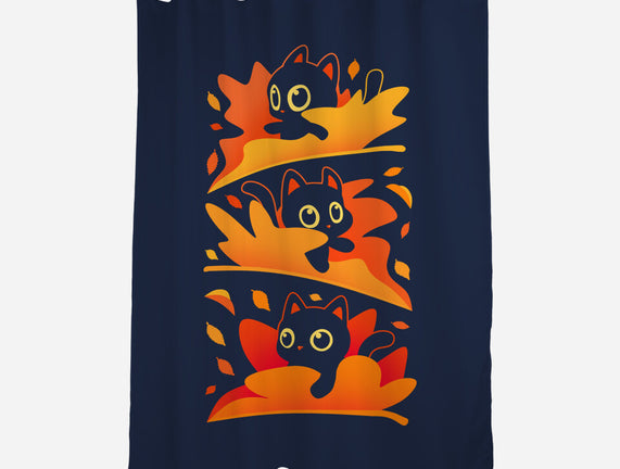 Flying Autumn Kittens