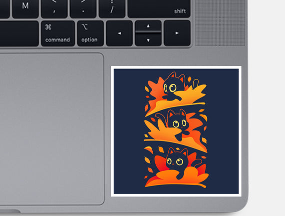 Flying Autumn Kittens