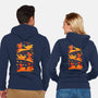 Flying Autumn Kittens-Unisex-Zip-Up-Sweatshirt-erion_designs