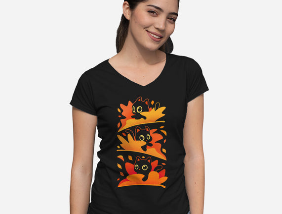 Flying Autumn Kittens