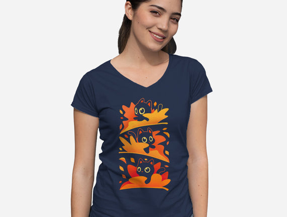 Flying Autumn Kittens
