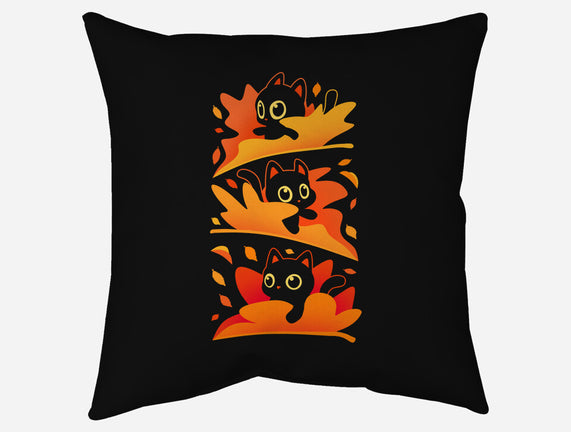 Flying Autumn Kittens