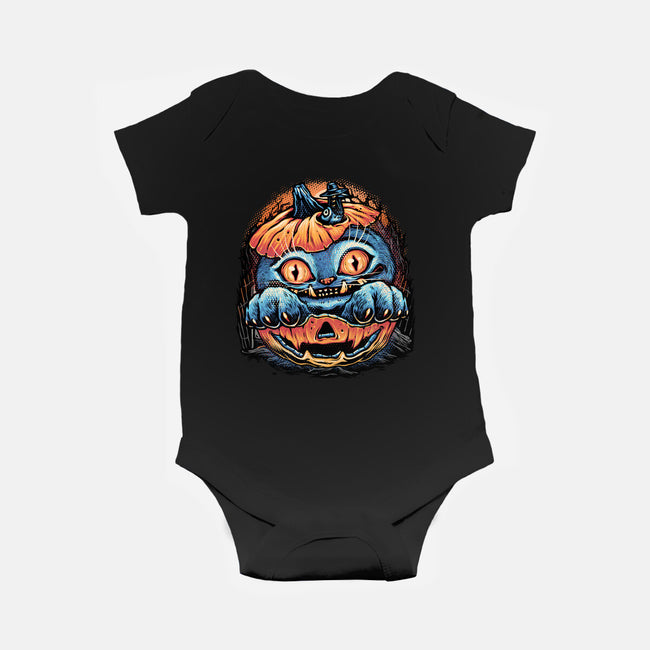 Blue Tiger Pumpkin-Baby-Basic-Onesie-glitchygorilla